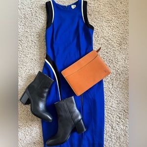 LV LOUIS VUITTON cognac brown zippy zippered pouch clutch EPI LEATHER EUC